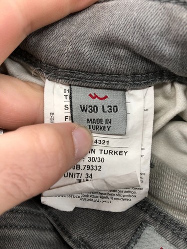 LTB Blue Addicted Jeans Size 30 Mens Medium Wash Gray Diego XY - Picture 12 of 13