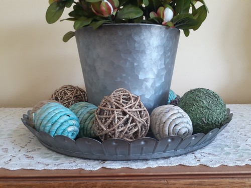 Chic Galvanized Metal Silver Cake Stand Or Decorative Planter-YOU CHOOSE! - Picture 5 of 14