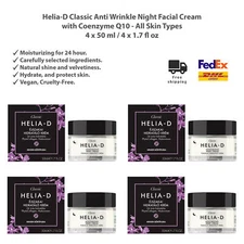Helia-D Classic Anti Wrinkle Night Facial Cream with Coenzyme Q10 50ml x 4