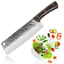 Nakiri Knife 7 inch Vegetable Cleaver Knife Asian Chef Knife High Carbon Steel