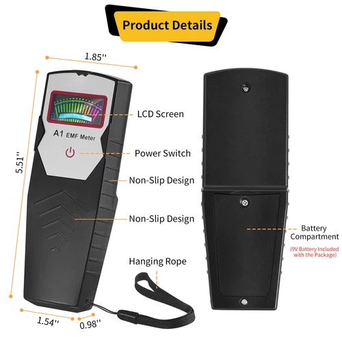 Spiritseek EMF Meter Test Meters & Detectors Ghost Hunting Equipment