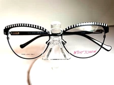 NEW BETSEY JOHNSON  WOMANS EYEGLASSES LUXE BLACK