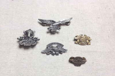 Harley Rally Pins  (Ruidoso 2003, Laconia 2000, Myrtle Beach 1999, etc.)