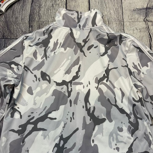 Adidas 3-Stripes Track Jacket Kids Size Large White Grey Camouflage Camo Coat - Picture 12 of 12