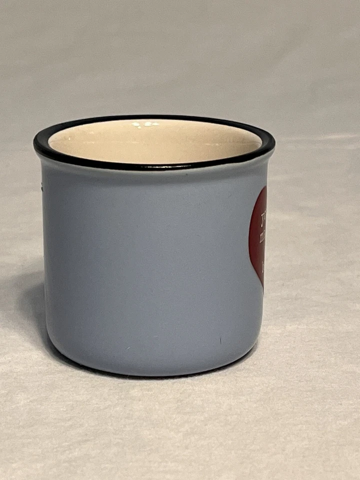 Natural Life "Haces del mundo un lugar mejor" Mini taza taza corazón azul ~ Nuevo Foto 4 de 4