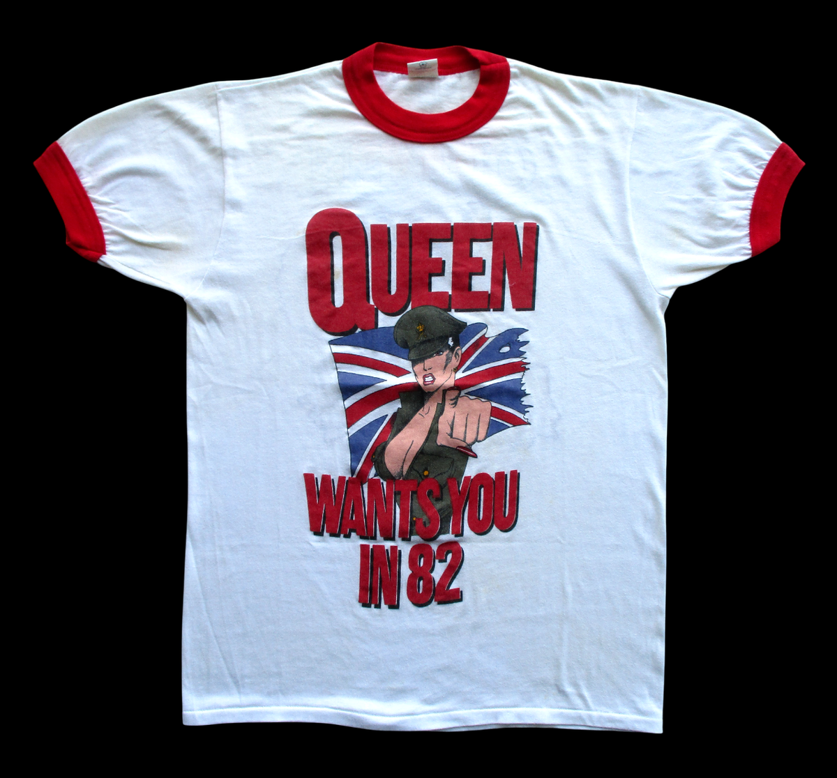 Queen 'Hot Space' 1982 European UK Tour Official Vintage Promotional T-Shirt