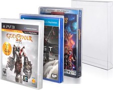 For SONY PS3 PS4 CIB GAME PLASTIC PROTECTIVE BOX PROTECTOR DISPLAY SLEEVE CASE