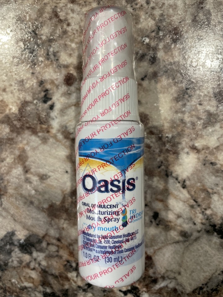 Oasis Moisturizing Dry Mouth Spray Mouth Moisturizer Spray 1 oz Sealed
