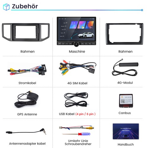 13.1" Carplay Android 14 Autoradio für VW Crafter 2017- 2021 GPS Nav SWC 6G+128G - Bild 20 von 21