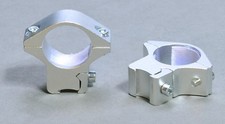 1 inch Stainless Silver Scope Rings 3/8" Dovetail for 10/22 22 Auto 597 Rimfire