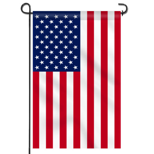 Anley 18"x12,5" USA drapeau de jardin américain drapeaux de cour patriotique double face - Photo 1 sur 7