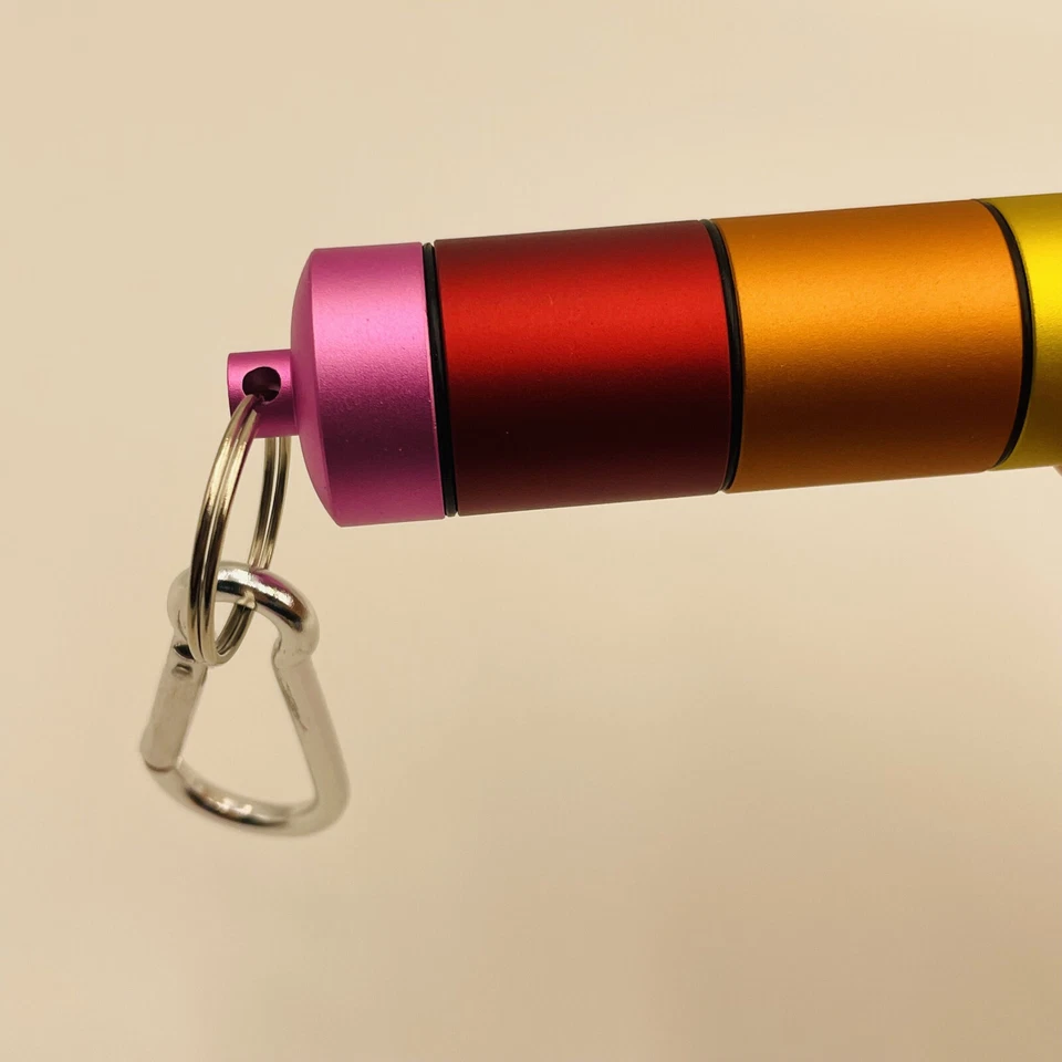 Metal Pill Box Organizer 7 Day Pill Organizer Waterproof Emergency Keychain - Image 3 of 4