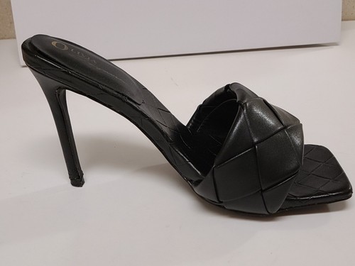Olivia Jaymes Black Slip On Heel Womens Stiletto Shoe Size 7 Bindi Style - Picture 6 of 16