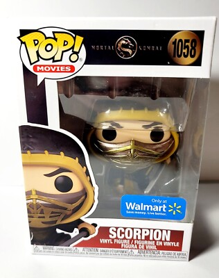 Funko Pop! Movies #1058 Mortal Kombat SCORPION Walmart Exclusive