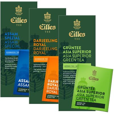 CLASSIC BEST Set mit drei beliebte Sorten der EILLES Teebeutel Deluxe