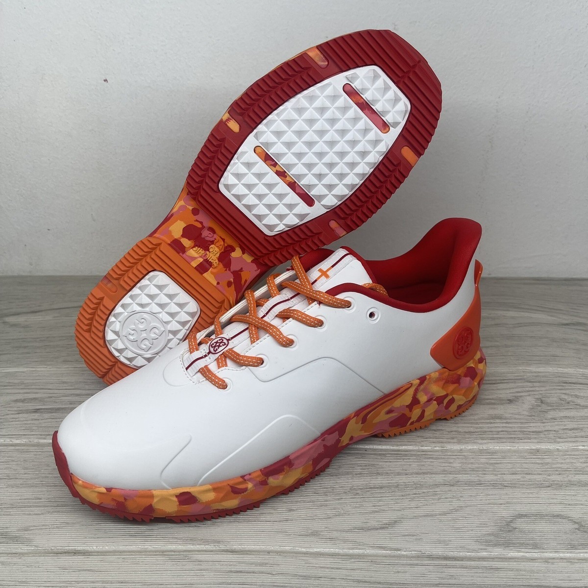 GFore MG4+ Ghost Drop 3 Mens Golf Shoes Orange White G4MS22EF26L3 Size 11.5 G/Fore Mens MG4+ Ghost Drop 3 Golf Shoes White Men main image 4