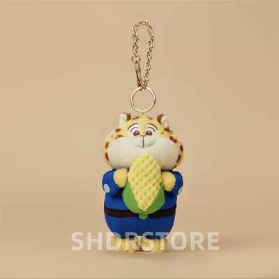 Disney Store authentic 2024 Zootopia Benjamin Clawhauser small plush keychain