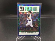 Justin Verlander 2017 Donruss Dominators Blue D-11 /249Tigers Astros