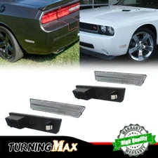 For 2008-14 Dodge Challenger Clear Lens Sidemarker Light Housings Direct Replace