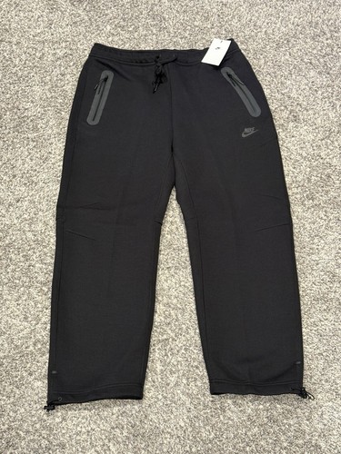 Men’s Nike Tech Fleece Open-Hem Pants Air Jordan Retro Loose Fit Zip Pockets NEW