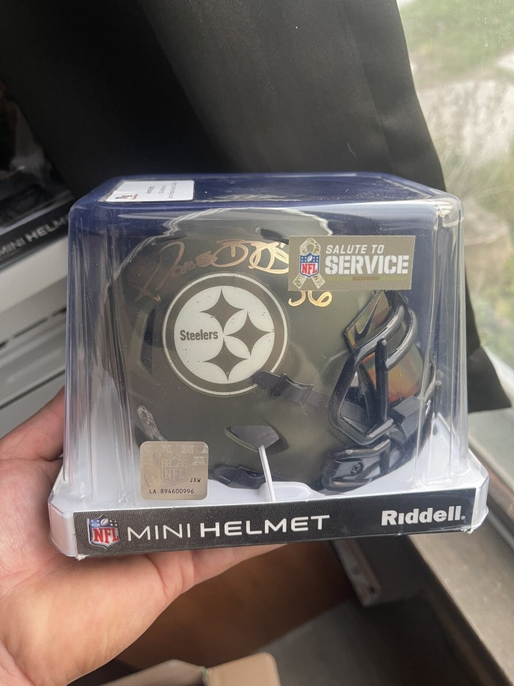 Jerome Bettis Autographed Pittsburgh Steelers Salute Mini Helmet w