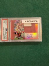 2019 Certified Mirror Red #210 Nick Bosa Patch Autograph PSA 7 Card 8 Auto Rooki