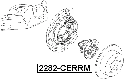 Buje de rueda trasera - para Kia Cerato II 2008 OEM 52730-1M000 Foto 2 de 3