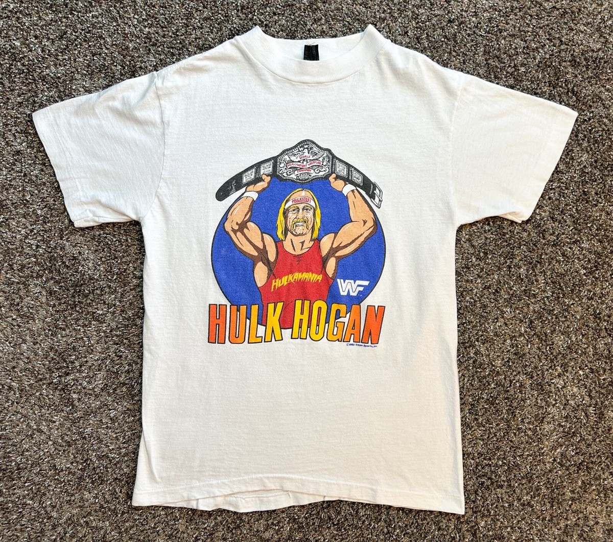 Vintage 1985 WWF HULK HOGAN T-Shirt M WWE Single Stitch USA /50