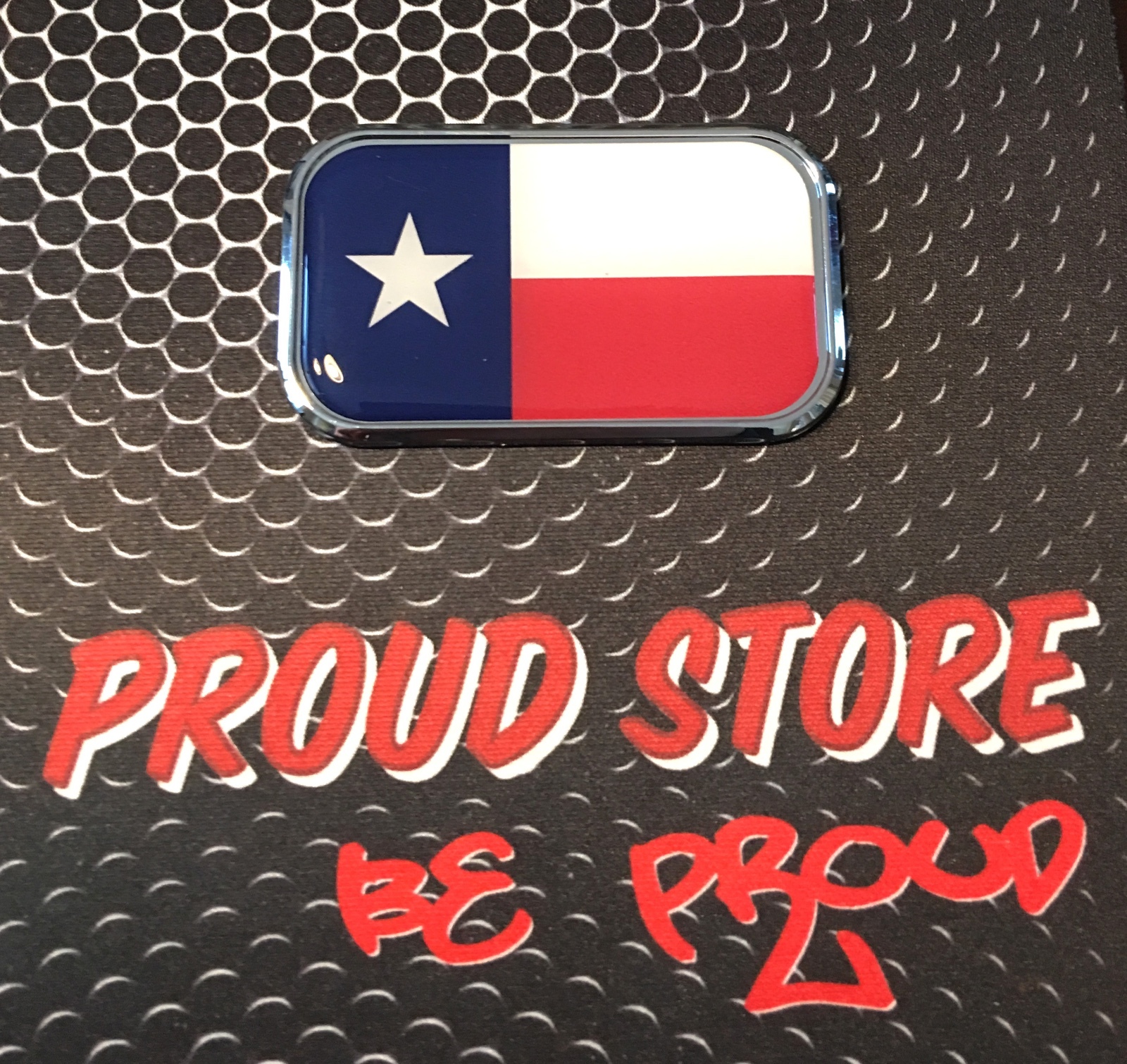 Texas Domed CHROME Emblem LONE STAR EMBLEM Proud Flag Car Sticker 3D 3