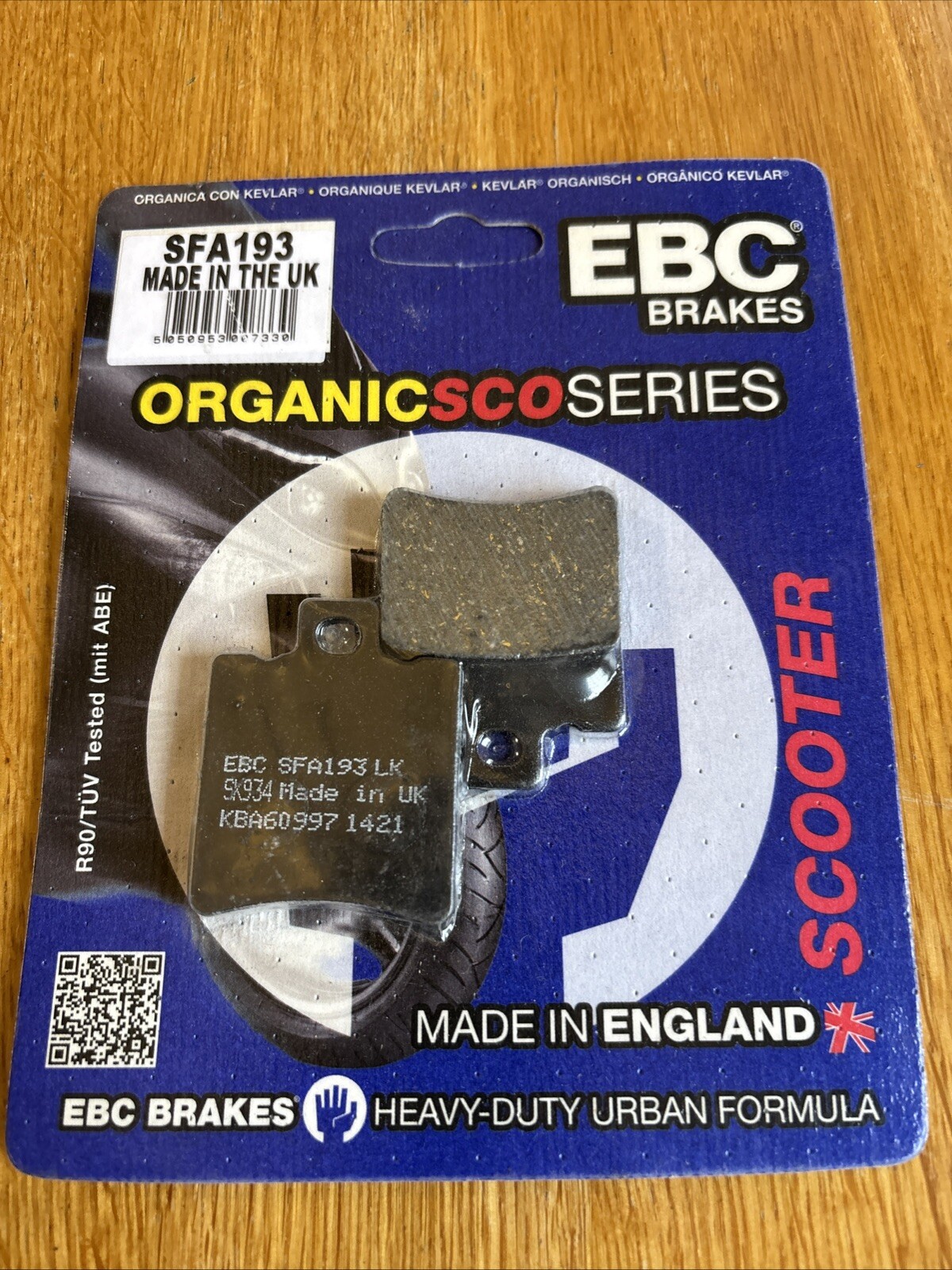 Fits Yamaha NS50 / YQ50 / Aerox 50 1997 - 2020 EBC FRONT Disc Brake Pads SFA193