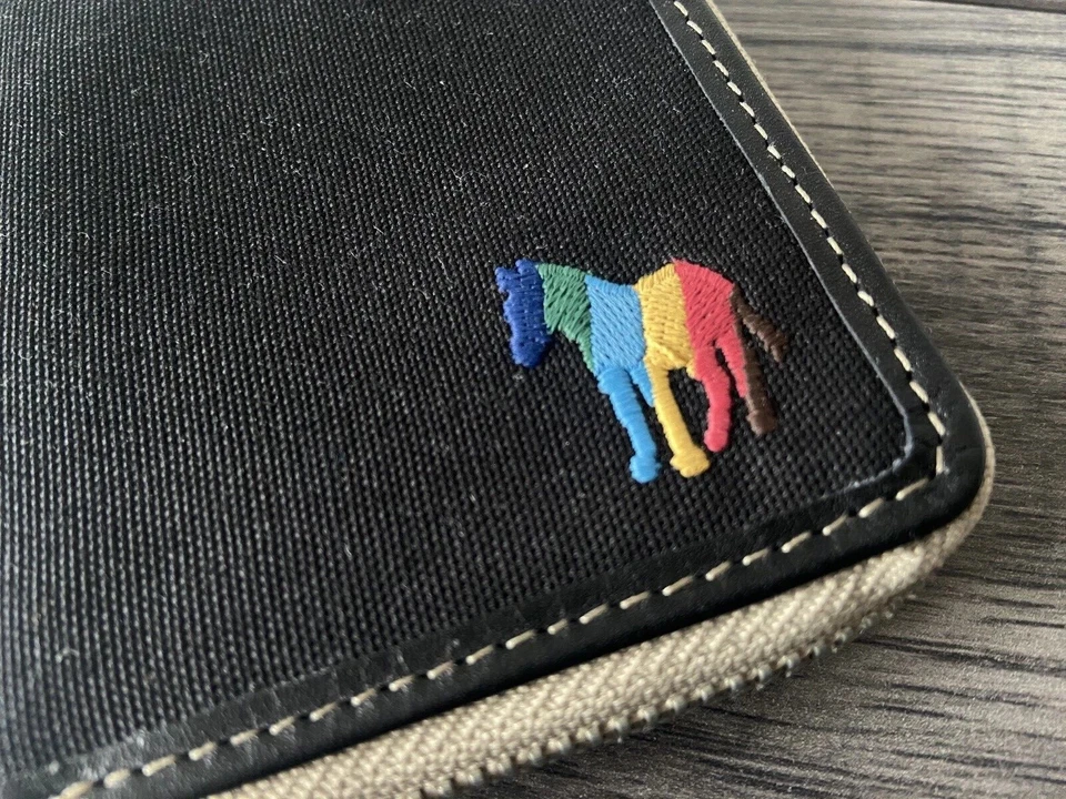 CARTERA TARJETERO PS PAUL SMITH MULTIRAYAS LONA CEBRA VENTA AL POR MENOR NUEVA EN CAJA Foto 2 de 4