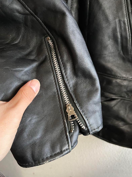 ジャケット・アウター 90s vintage single riders leather jacket Vintage 1990s First Genuine Leather Biker Jacket / Fall