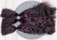 Mohair Doll Hair wig color purple-brown 0.35 oz locks angora DIY reborn