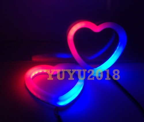 Bluetooth Dynamic Flow Chase RGB Heart Halo Ring Devil Demon Angel Eye for Ford - Picture 24 of 47
