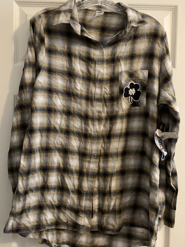 Concepts Sports Ladies Large, Lightweight Flannel, Notre Dame - 第 1/6 張圖片