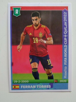 Ferran TORRES Spain Rookie # 525 Panini road to Qatar 2022 Sticker Qty ...