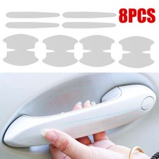 8pcs Clear Car Door Handle Bowl Protector Film Stickers Anti-Scratch Accessories
