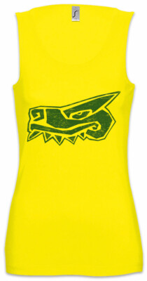 Aztec Crocodile Damen Tank Top Azteken Tattoo Indianer Stamm Symbol Krokodil