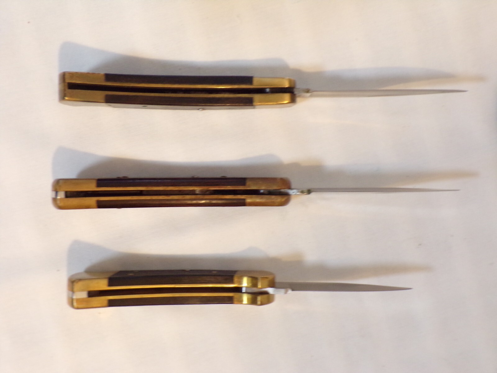 Vintage MIXED LOT 3 BUCK Folding Knives W/ Cases. BUCK USA, 110 C, BUCK