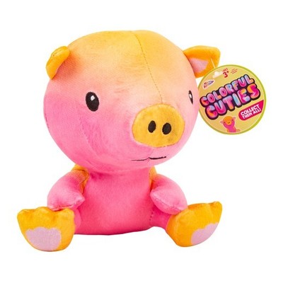 Grafix  Colorful Plushies Cuties Pig Plush  6''