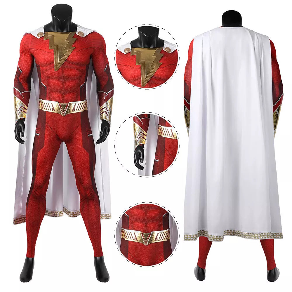 Shazam Fury of the Gods Costume Cosplay Suit Billy Batson Ver 2 | eBay