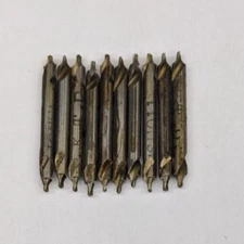 10 Pack #11 Kromhard Combined Drill & Countersink HSS 60° Bell USA Center Drill