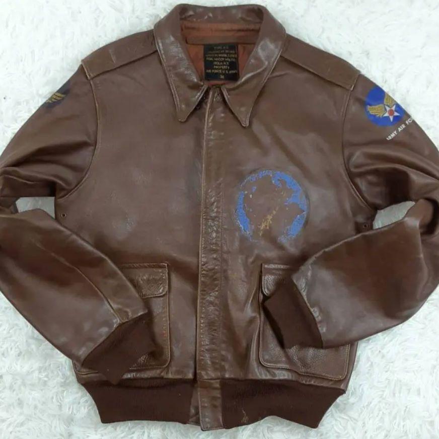 The Real McCoys A-2 flight jacket back print Size 38 | eBay The Real McCoys A-2 flight jacket back print Size 38 | eBay