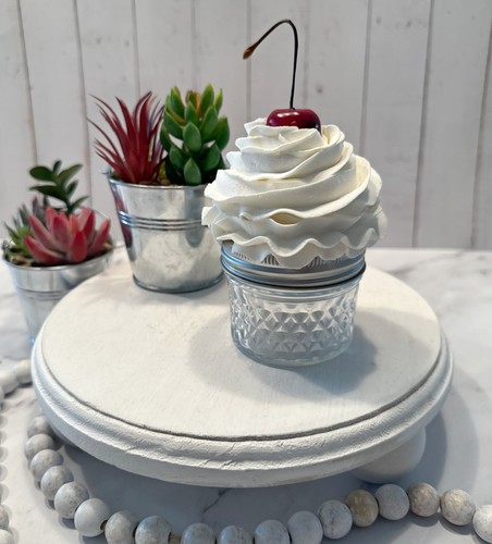 DEZICAKES Mini Barattolo da Muratore Barattolo Porta Cupcake alla Vaniglia - Foto 4 di 7