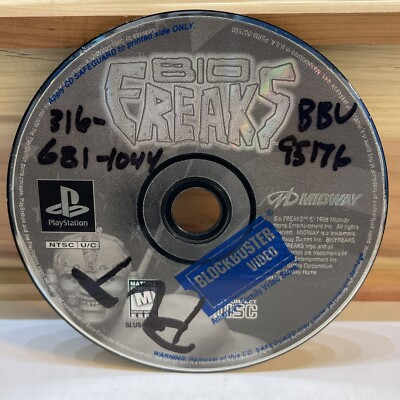 Bio FREAKS (Sony PlayStation 1, 1998) PS1 Disc Only Tested