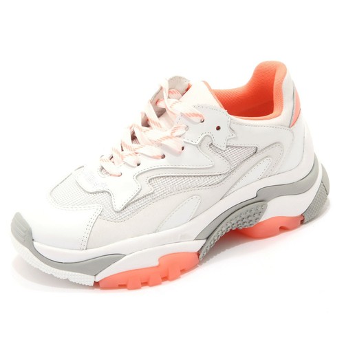 0686AE scarpa sneaker donna ASH ADDICT white leather/fabric shoes woman |  eBay