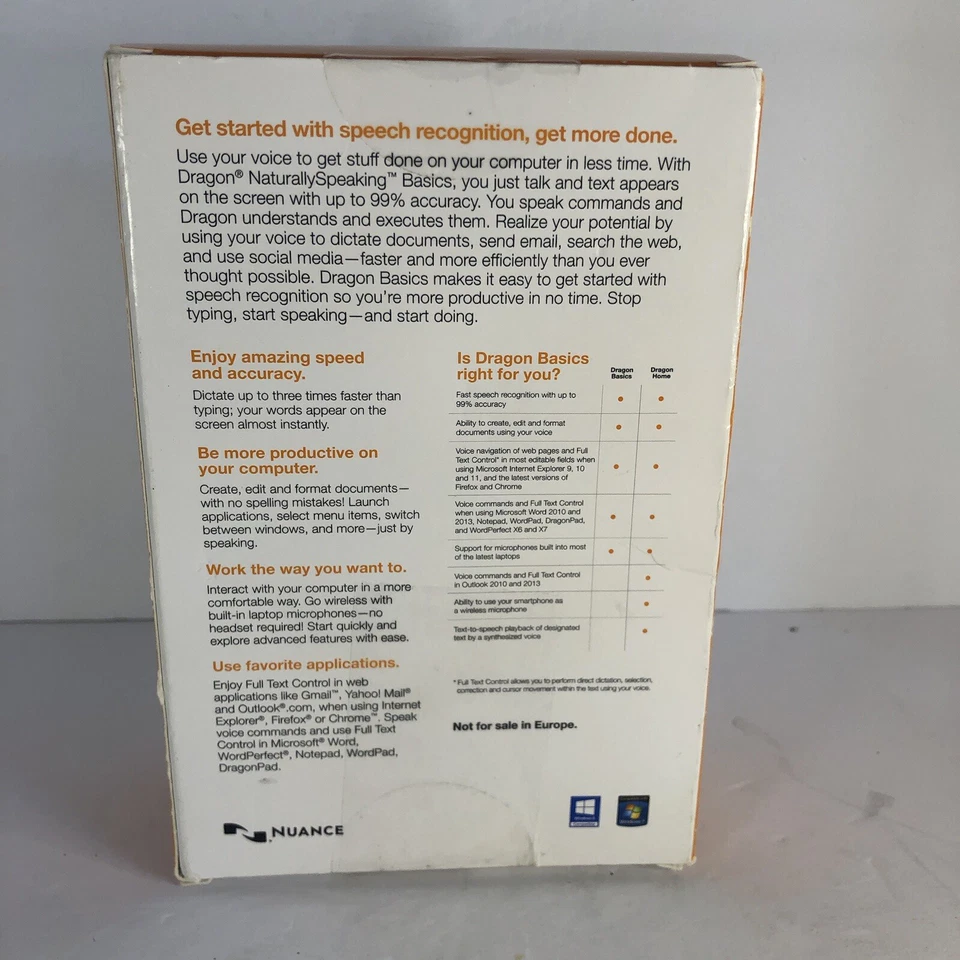 Nuance Dragon NaturallySpeaking Basics Speech Recognition Software. Version 13 - Image 3 of 4