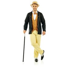 Men s Roaring 1920s Gentleman Suit M - XL Adult Great Gatsby Costume Halloween