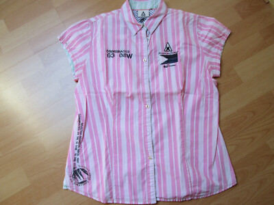 Damenbluse von Gaastra, rosa-weiss gestreift, Gr. 42 tolle Details