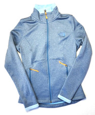 The North Face women's fleece fitted jacket full zip blue New Sz XS